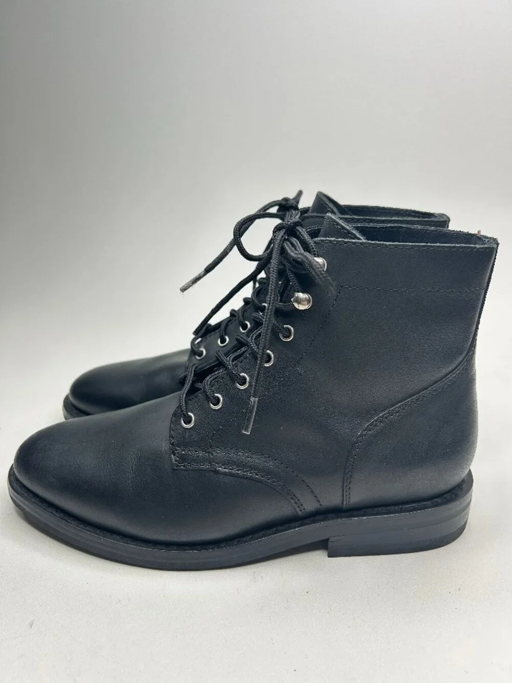 Men’s THURSDAY Everyday Boots Combat sz 8 Black Made in Small Batches New Lace